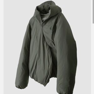 NWT POST ARCHIVE FACTION 5.1 ASYMMETRIC-ZIP HOODED PUFFER - SMALL